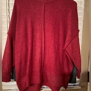 Zenana Outfitters Deep Red Sweater